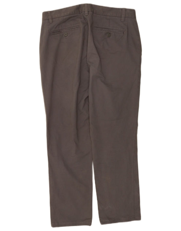 Pantaloni chino dritti da uomo BONOBOS W32 L28 cotone grigio
