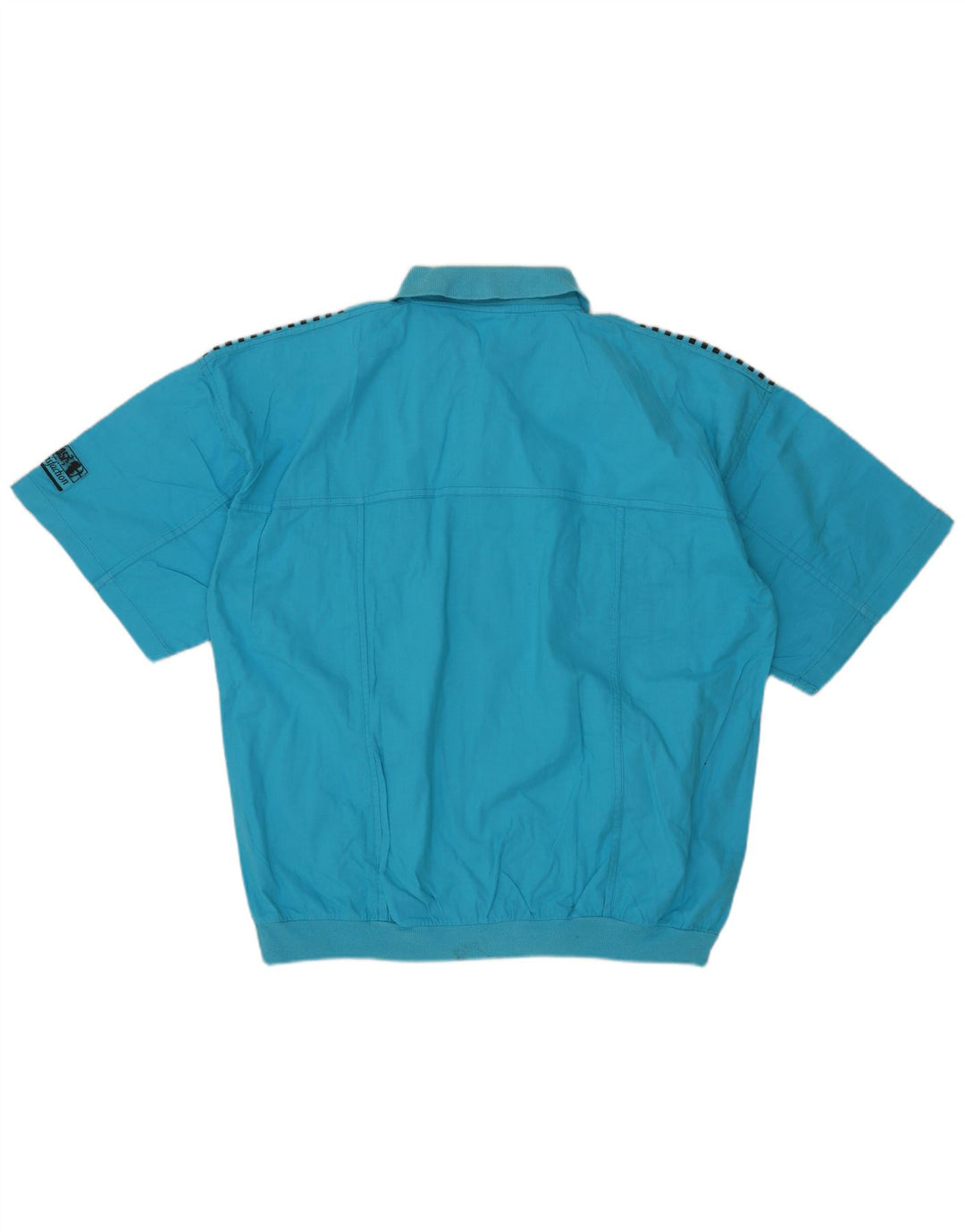 C&A Camicia pullover a maniche corte da uomo grande in cotone blu