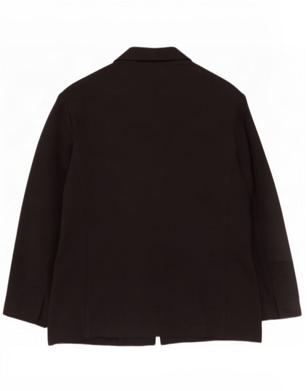 Zara Chaqueta Blazer De 2 Botones para Mujer UK 46 Grande Negro