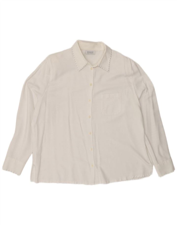 Basler Chemise Chemisier Femme EU 44 XL Blanc Viscose