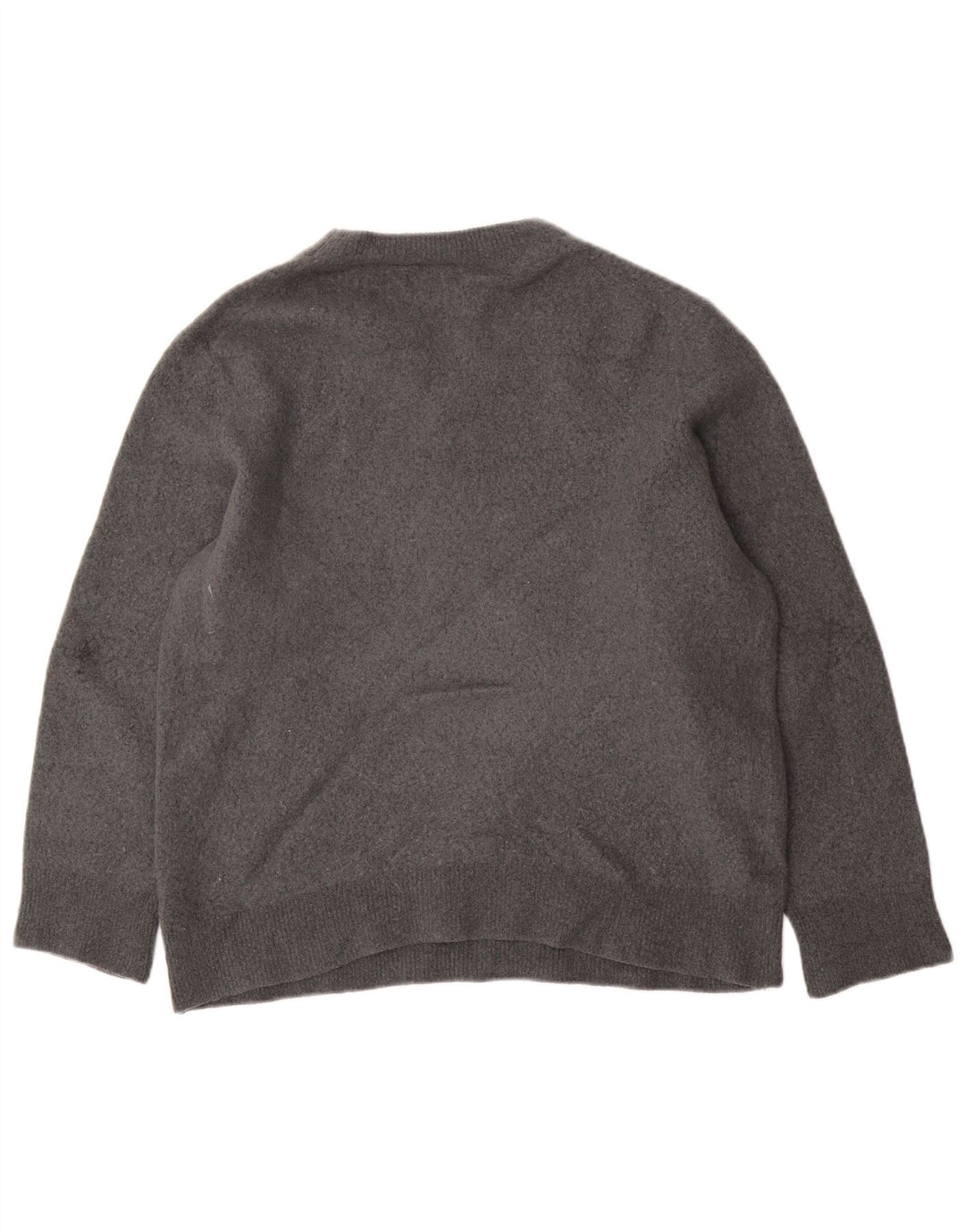 Cos Womens Relaxed Fit Crew Neck Jumper Sweater UK 14 Medium Grey
