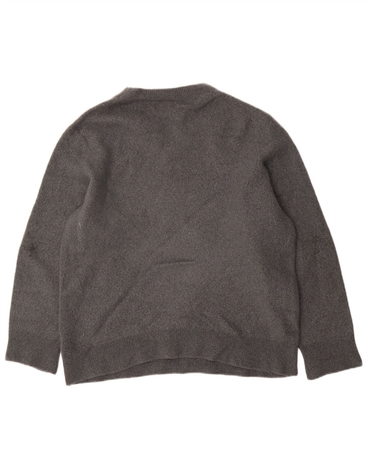 Cos Womens Relaxed Fit Crew Neck Jumper Sweater UK 14 Medium Grey