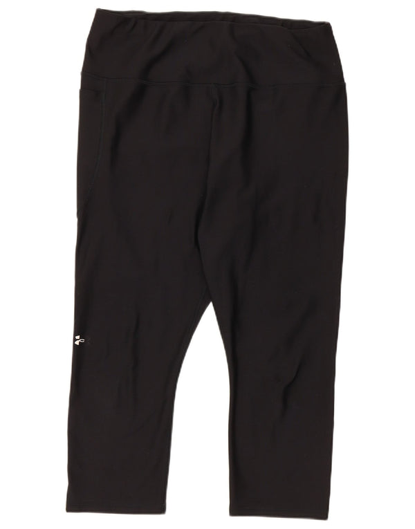 Under Armour Damen Capri-Leggings UK 18 XL Schwarz Polyester