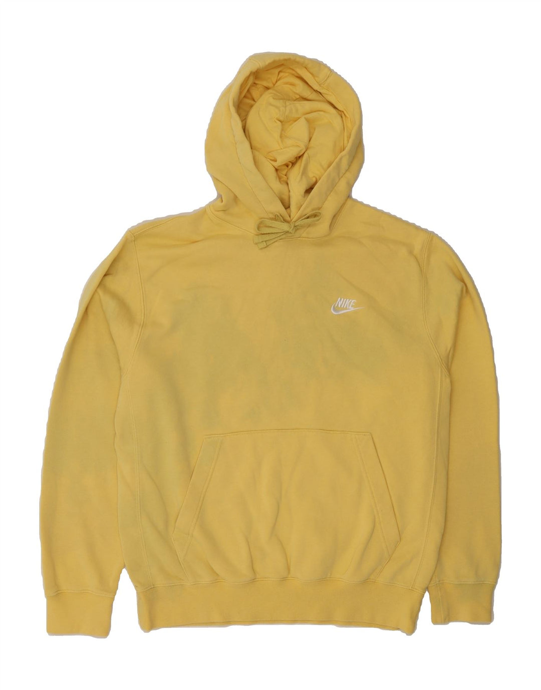 NIKE Mens Hoodie Jumper Small Yellow Cotton Vintage Nike and Second-Hand Nike from Messina Hembry 
