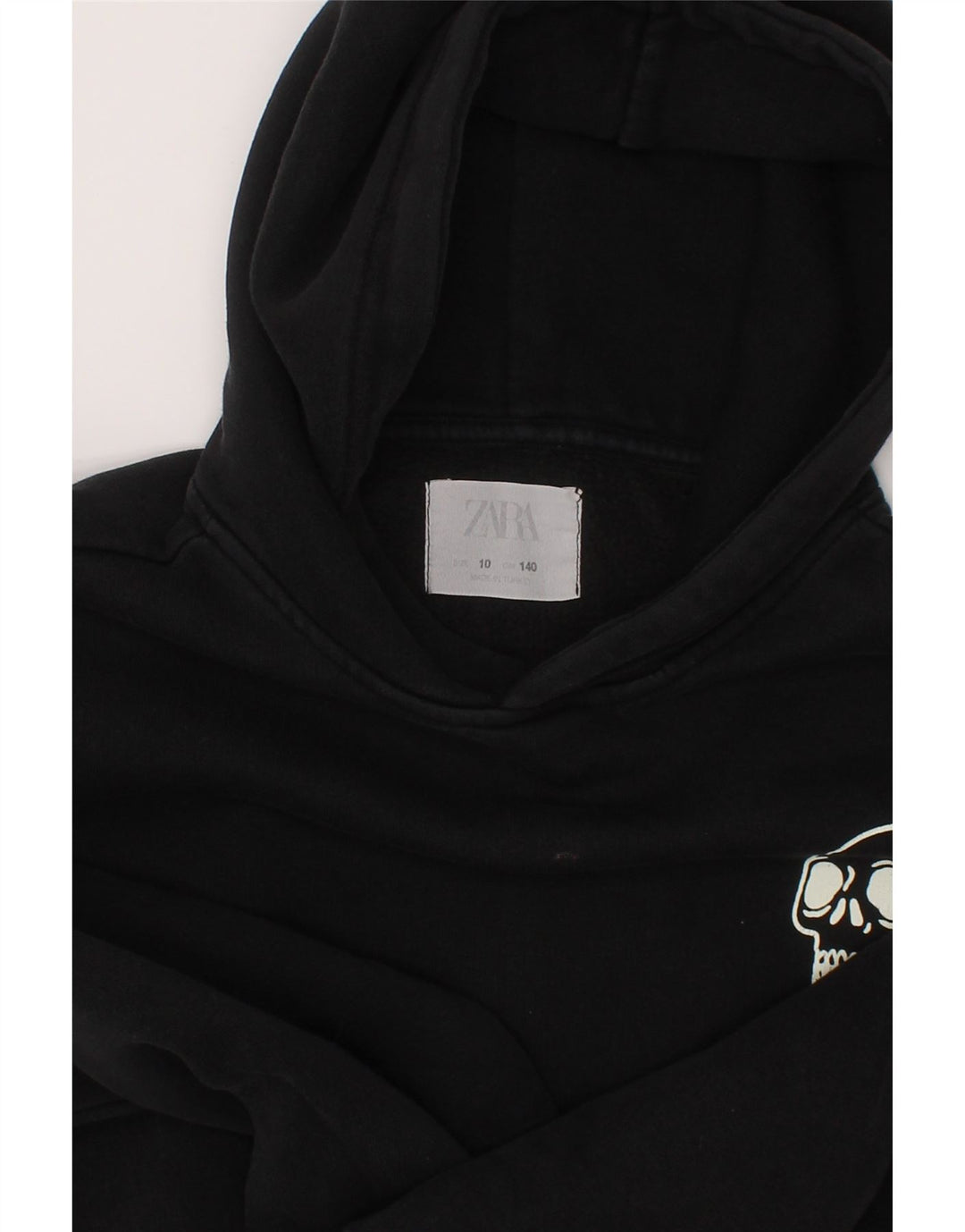 ZARA Boys Hoodie Jumper 9-10 Years Black Vintage Zara and Second-Hand Zara from Messina Hembry 