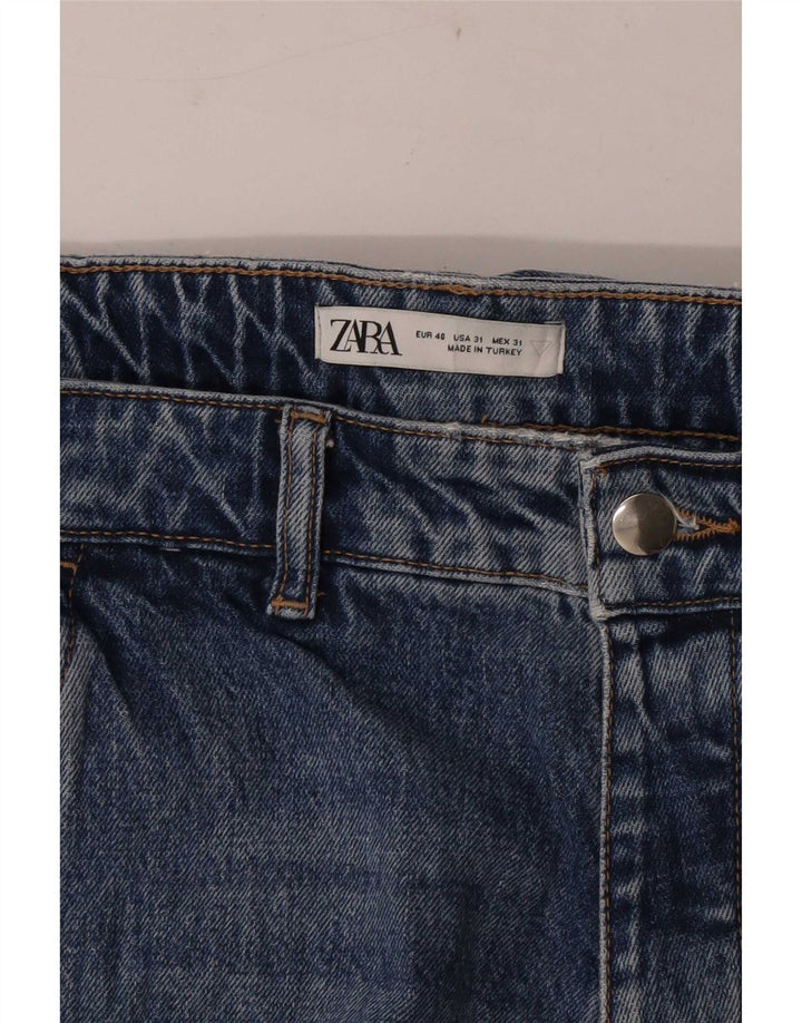 Zara Mens Cropped Tapered Jeans EU 40 Medium W31 L25 Blue