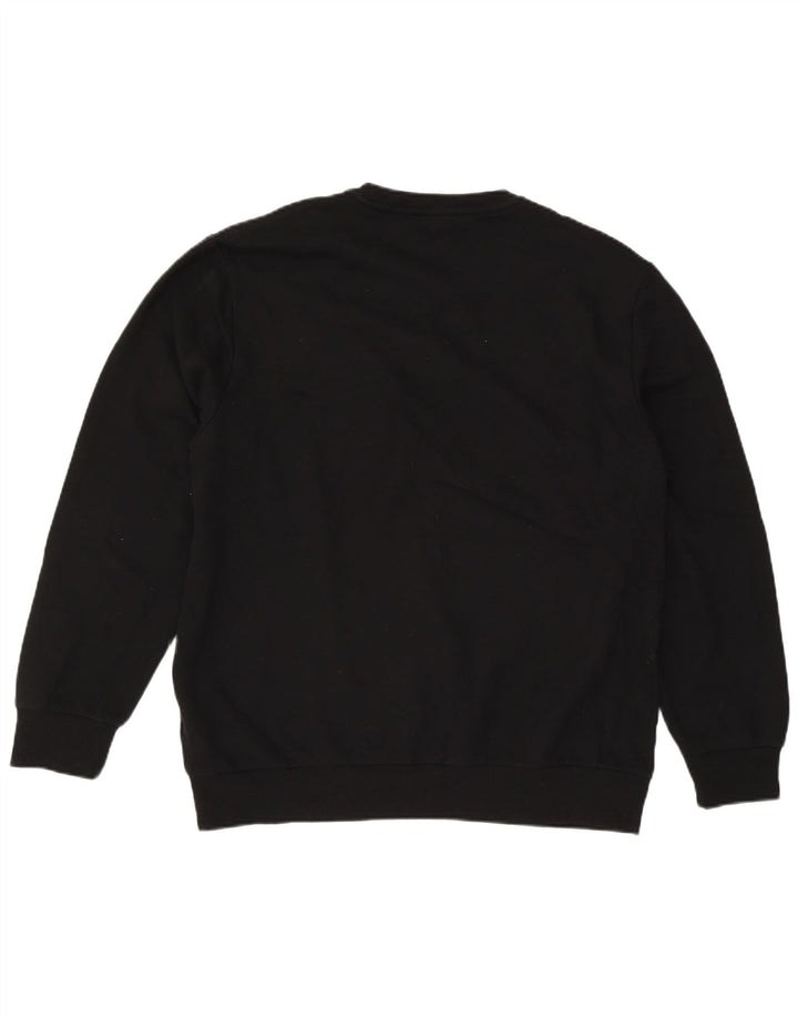 True Religion Mens Graphic Sweatshirt Jumper 2XL Black Cotton