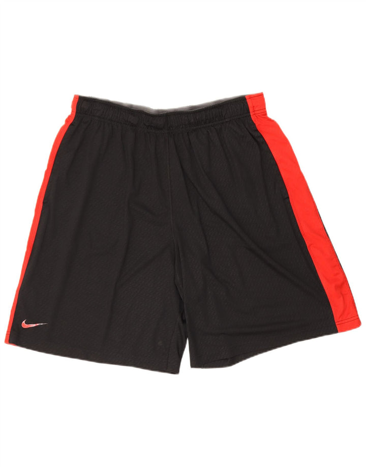 Nike Herre Dri Fit sportsshorts store sorte Colourblock Polyester