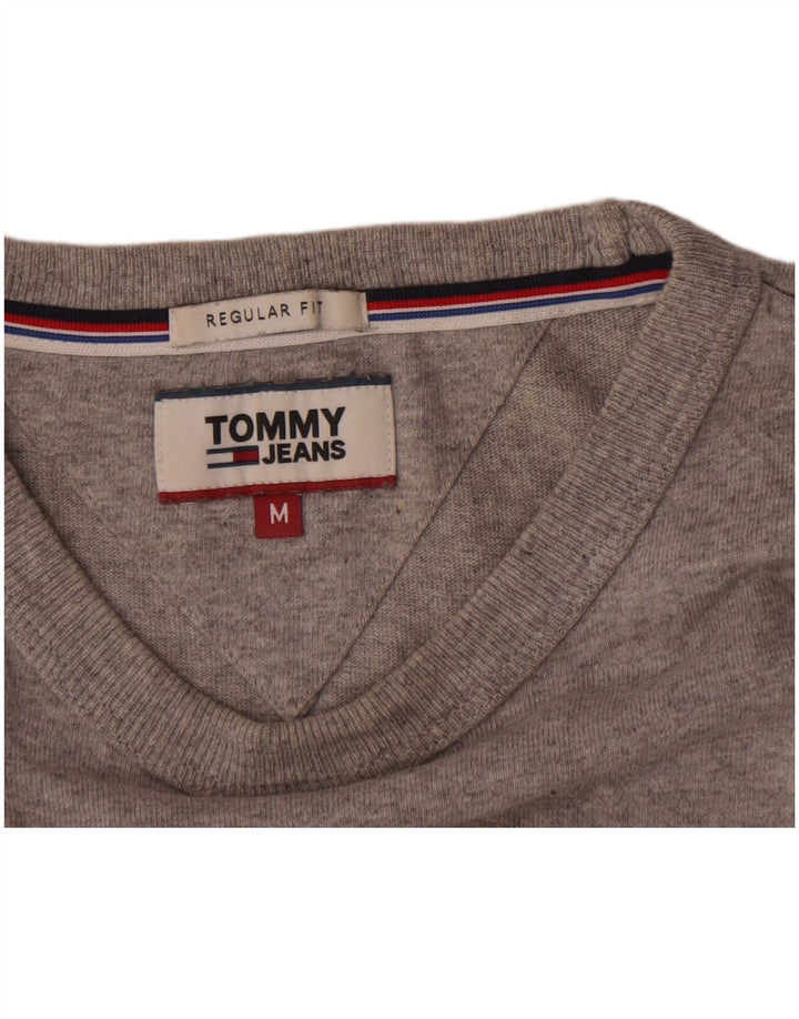 Tommy Hilfiger Uomo Regular Fit Graphic Top manica lunga grigio medio chiazzato