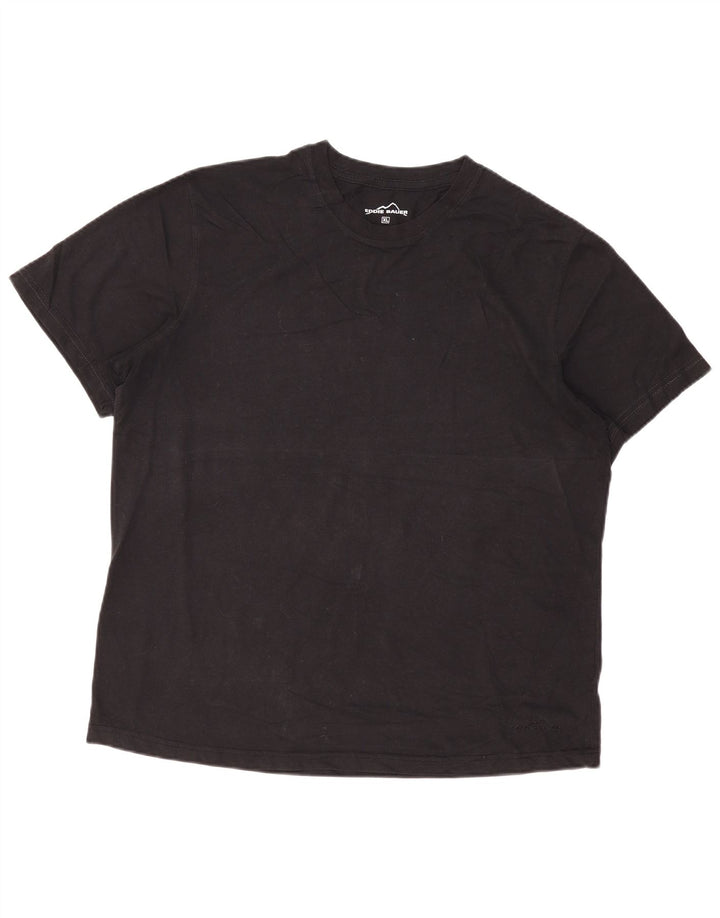 Eddie Bauer Mens T-Shirt Top XL Black Cotton