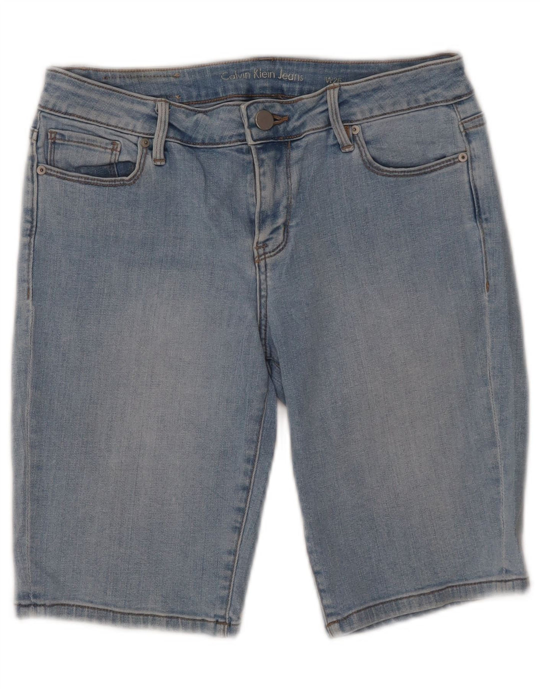 CALVIN KLEIN Womens Denim Shorts W26 Small  Blue Cotton