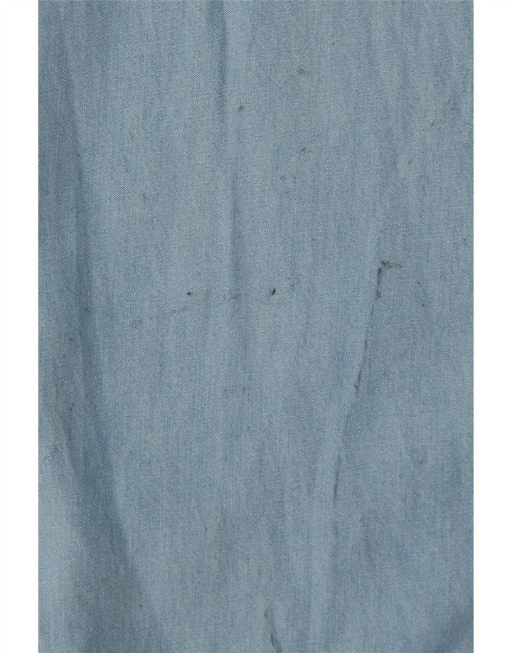 FRENCH CONNECTION Womens Sleeveless Denim Jumpsuit UK 12 Medium Blue