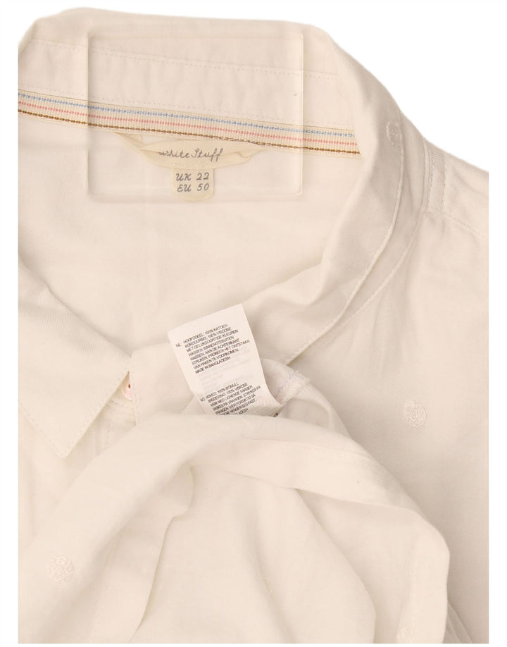Camisa feminina White Stuff UK 22 3XL algodão