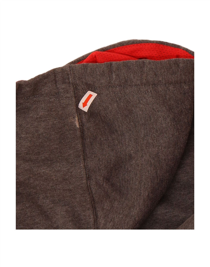 UNDER ARMOUR Mens Zip Hoodie Sweater Small Grey Cotton