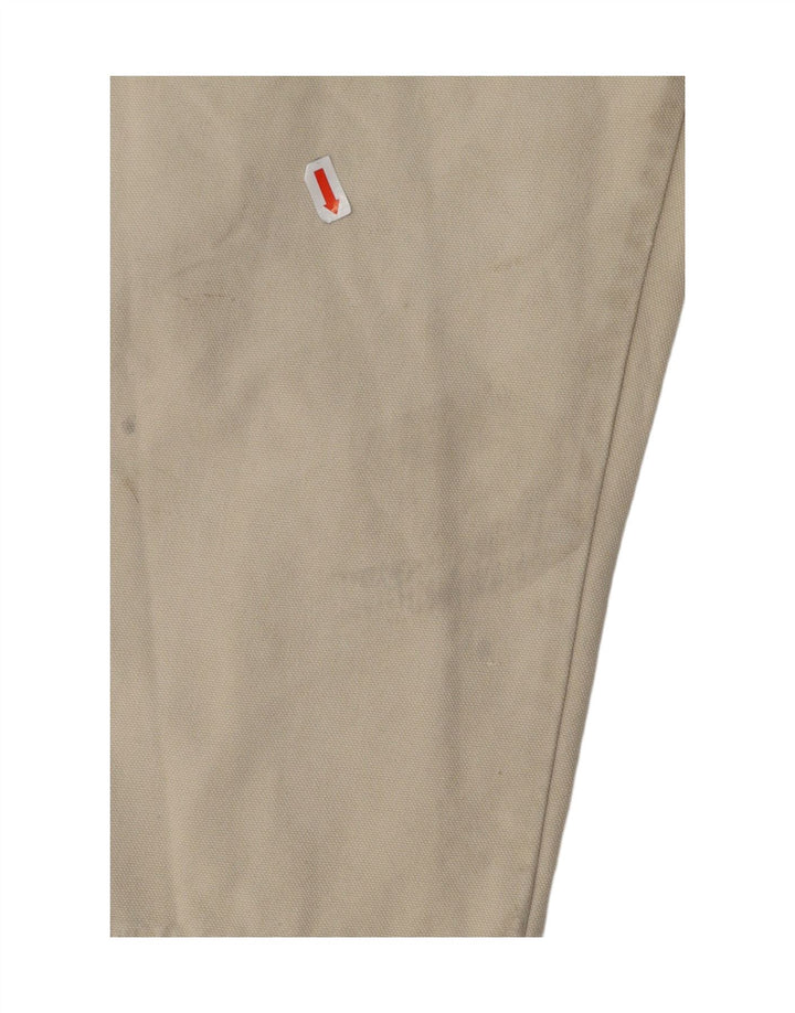 MURPHY & NYE Mens Straight Casual Trousers W33 L31 Beige Cotton Vintage Murphy & Nye and Second-Hand Murphy & Nye from Messina Hembry 