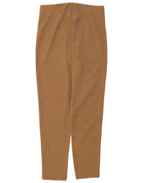 Zara Pantalon décontracté slim pour femme Large W30 L28 Marron