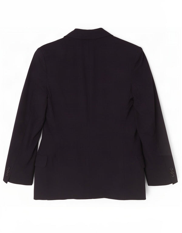 Jaqueta blazer feminina Sisley com 2 botões Reino Unido 6 XS azul marinho lã virgem