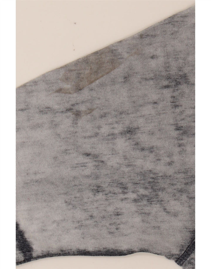 TOMMY HILFIGER Womens T-Shirt Top UK 10 Small Grey Tie Dye Polyester Vintage Tommy Hilfiger and Second-Hand Tommy Hilfiger from Messina Hembry 