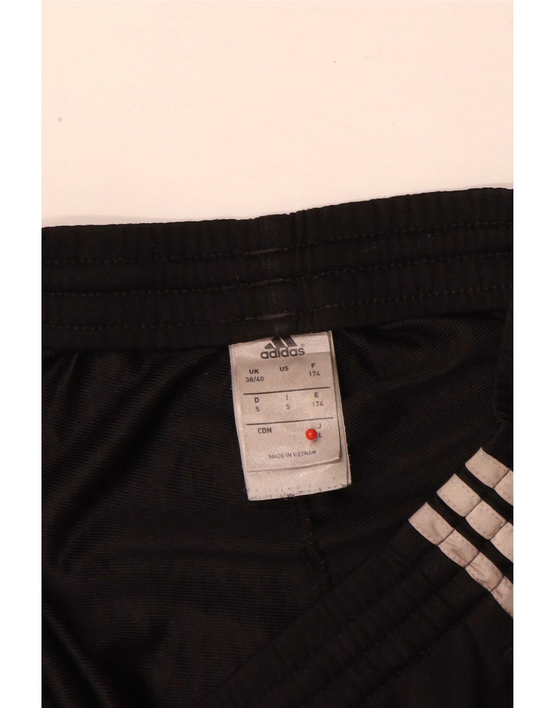 Adidas Mens Tracksuit Trousers Medium Black Polyester