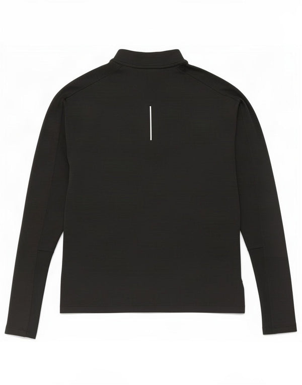 Nike Hommes Dri Fit Zip Neck Pull Survêtement Haut XS Noir Polyester