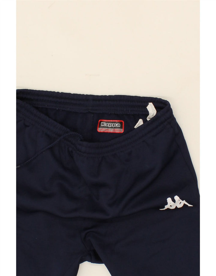 KAPPA Boys Tracksuit Trousers Joggers 9-10 Years Navy Blue Polyester Vintage Kappa and Second-Hand Kappa from Messina Hembry 