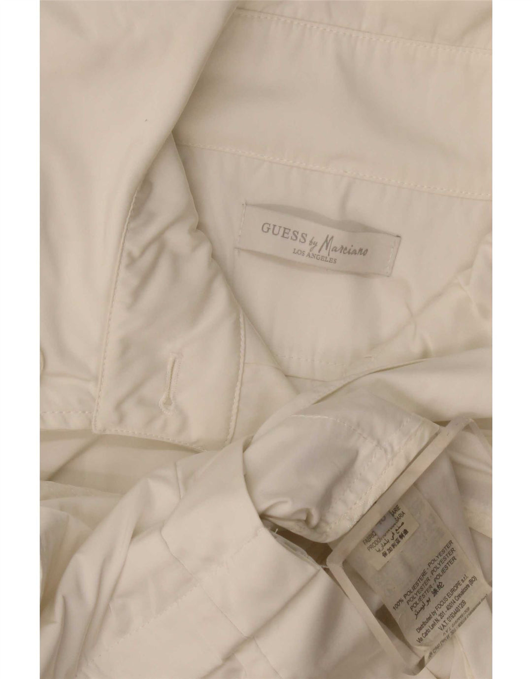 Guess By Marciano Womens Trench Coat IT 40 Small White Polyester