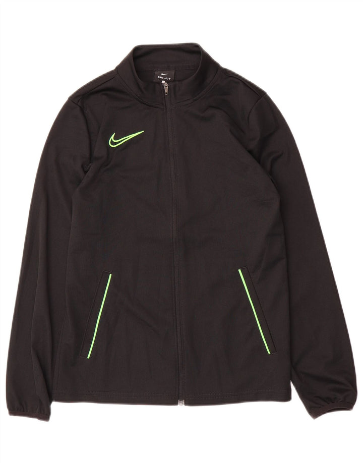 Nike Boys Dri Fit træningsdragt topjakke 12-13 år Stor sort polyester