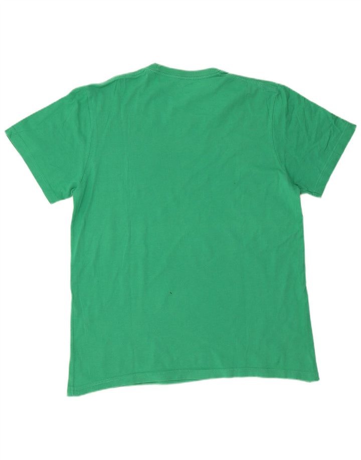 Converse Mens Graphic T-Shirt Top Medium Green Cotton