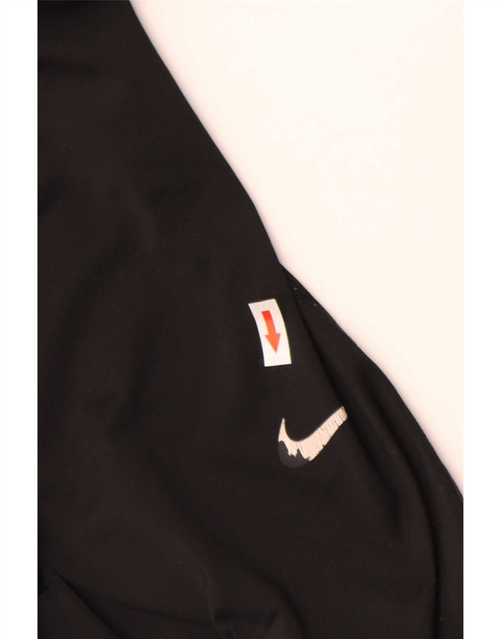 Leggings grafici Nike Dri Fit da donna UK 14 poliestere nero medio