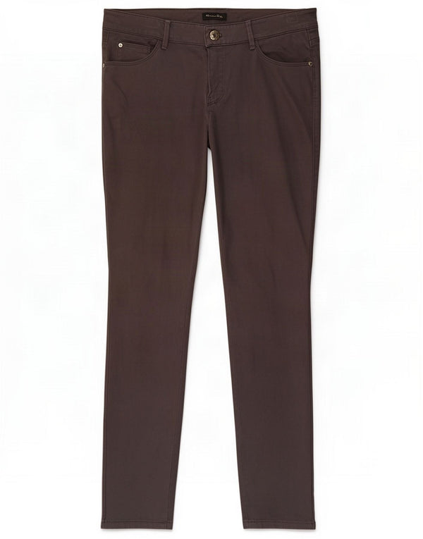Massimo Dutti Damen Skinny Freizeithose EU 40 Medium W30 L29 Grau