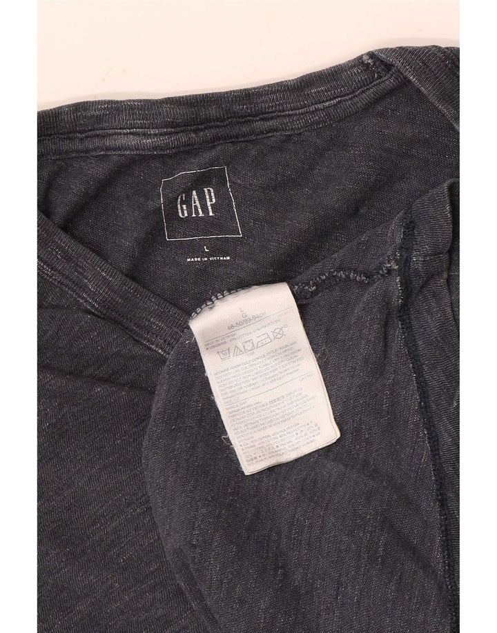 Gap Mens T-Shirt Top Large Grey Flecked Cotton