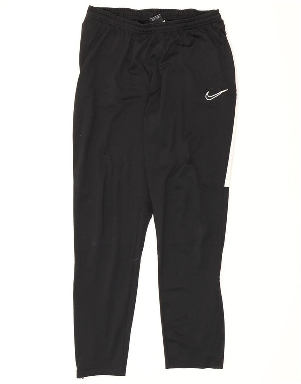 Nike Mens Dri Fit Tracksuit Trousers Large Black Colourblock Polyester