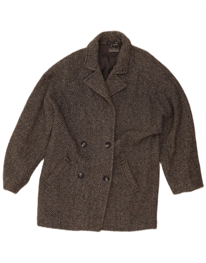 Luisa Spagnoli Dame Blazer Jacket UK 12 Medium Grey Herringbone