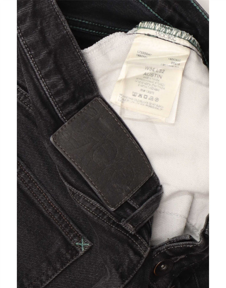 Lee Mens Austin Tapered Jeans W34 L32 Black Cotton