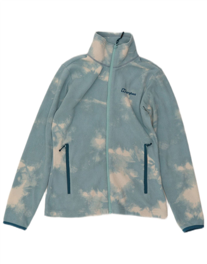 BERGHAUS Fleecejakke til kvinder UK 10 Small Blue Tie Dye Polyester