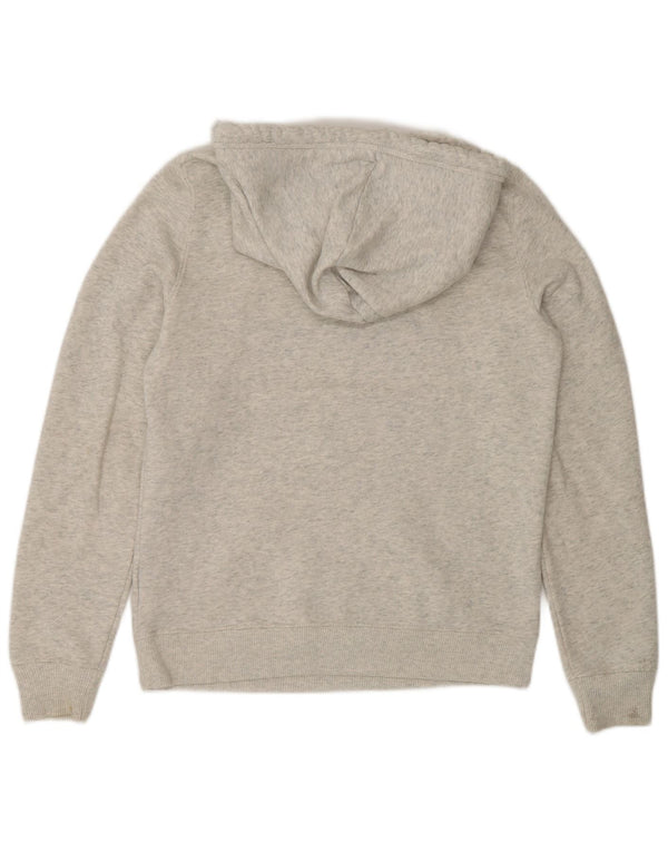 Hollister Mens Graphic Hoodie Jumper Small Grey Colourblock Cotton