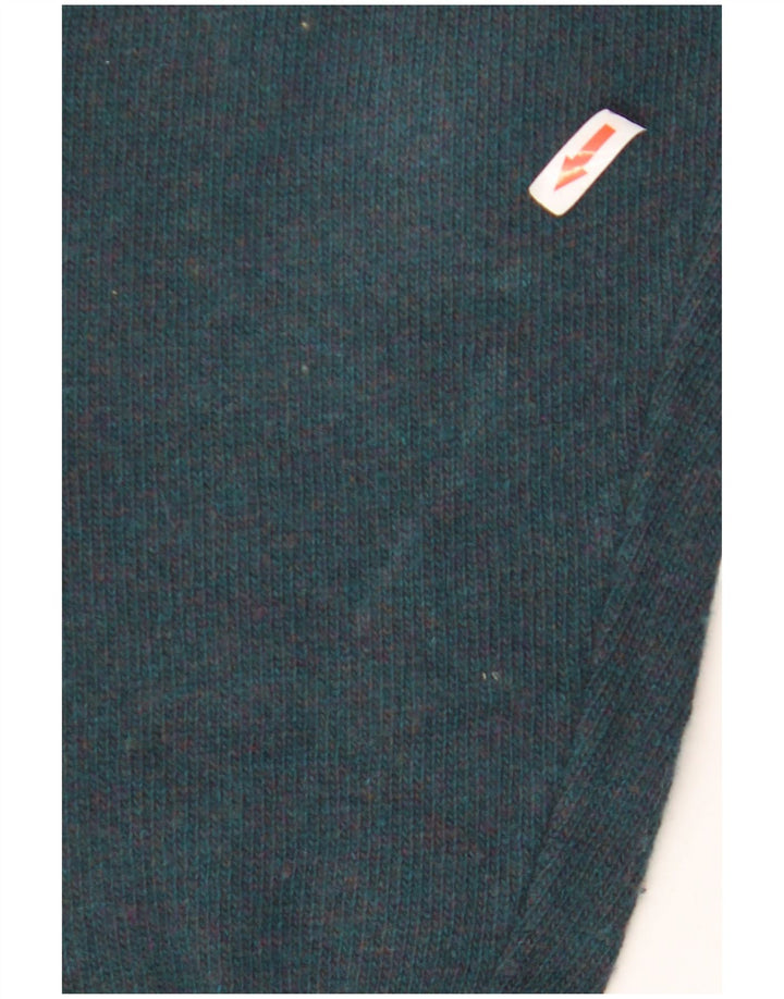 Stefanel Mens Polo Neck Jumper Sweater Large Green Wool