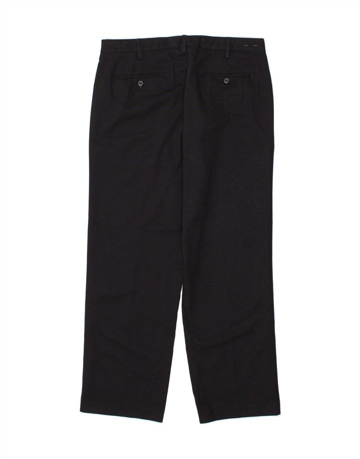IZOD Mens Straight Suit Trousers W34 L30 Navy Blue Cotton Vintage Izod and Second-Hand Izod from Messina Hembry 