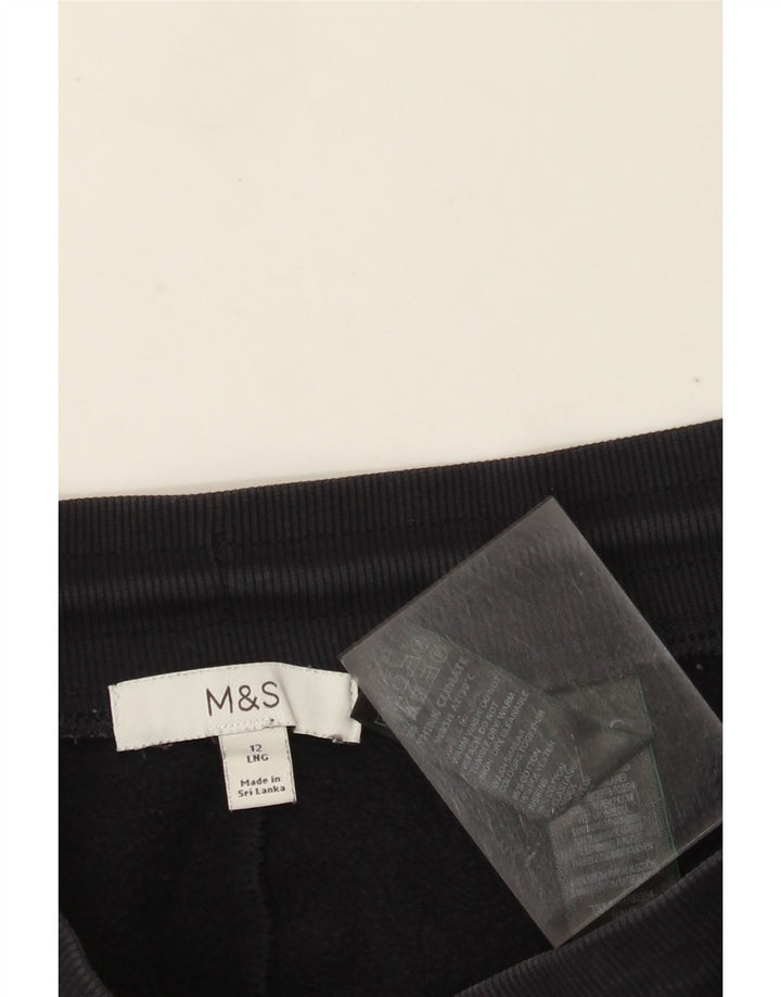 Marks & Spencer Womens Tracksuit Trousers Joggers UK 12 Medium Navy Blue