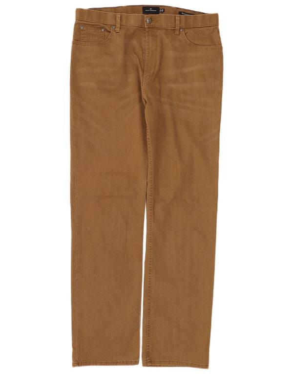 Marks & Spencer Straight Jeans til mænd W38 L33 Brun bomuld