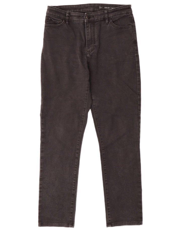 Armani Jeans Dame Slim Jeans W30 L28 Sort Bomuld