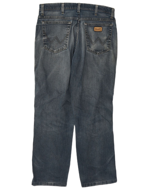 Blugi drepti Wrangler pentru bărbați Texas Stretch W33 L30 Bumbac albastru
