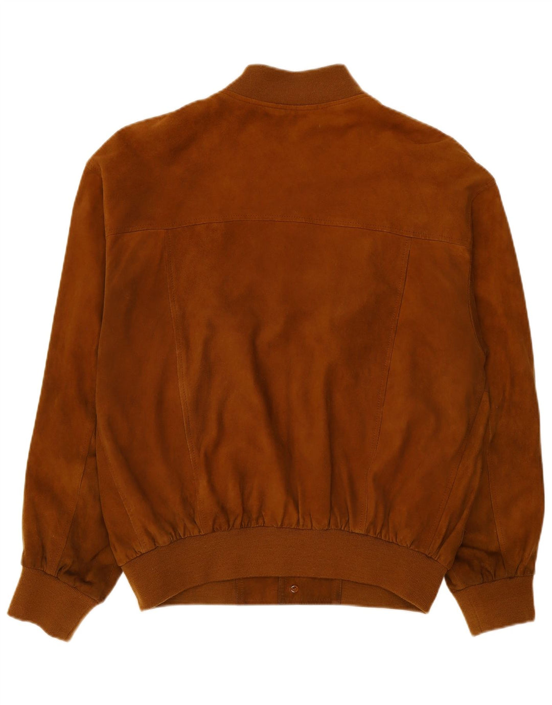 Vintage Mens Suede Bomber Jacket IT 56 3XL Brown Leather