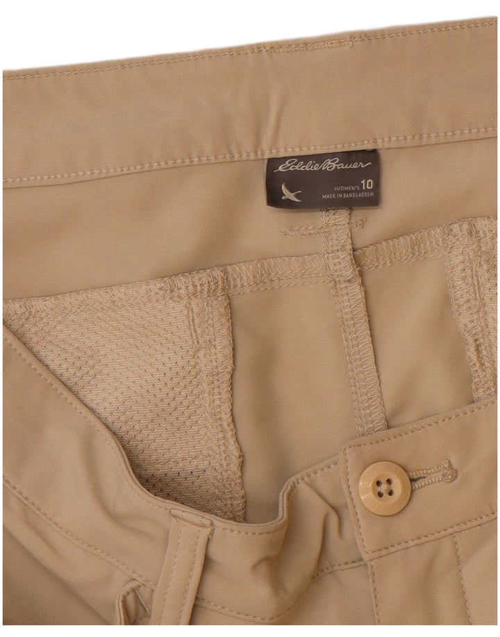 Eddie Bauer Womens Casual Shorts US 10 Large W32  Beige Polyester