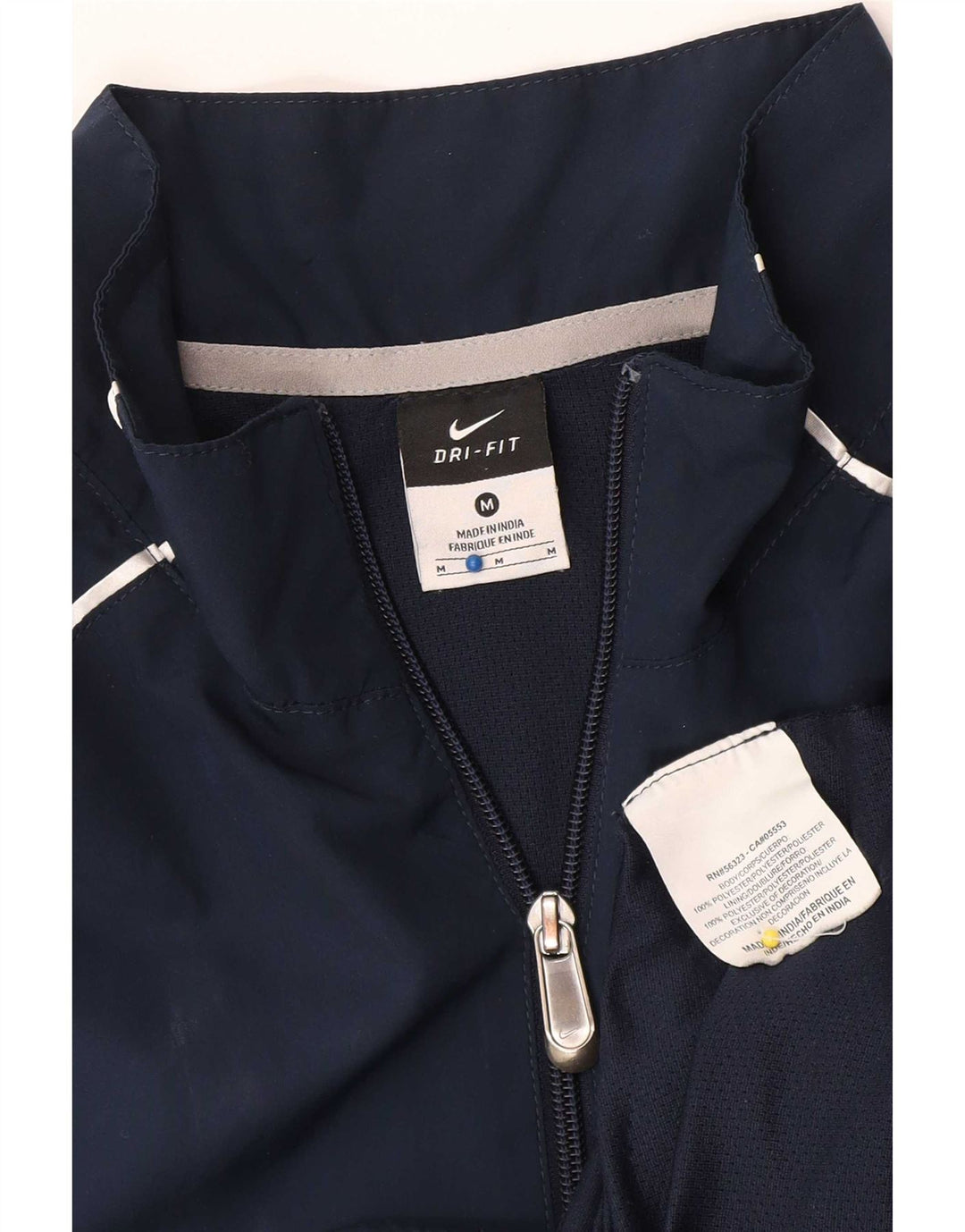 Nike Hombre Dri Fit Chándal Top Chaqueta Mediana Azul Marino Poliéster