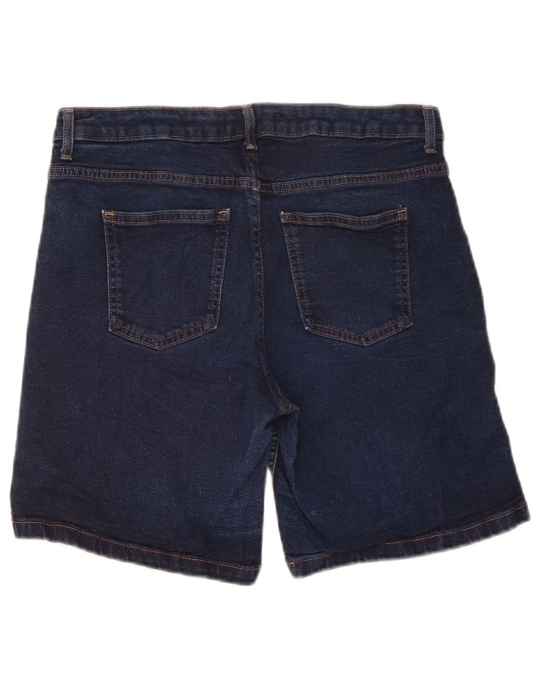 Marks & Spencer Dame denim Shorts UK 12 Medium W30 Navy Blue Bomuld