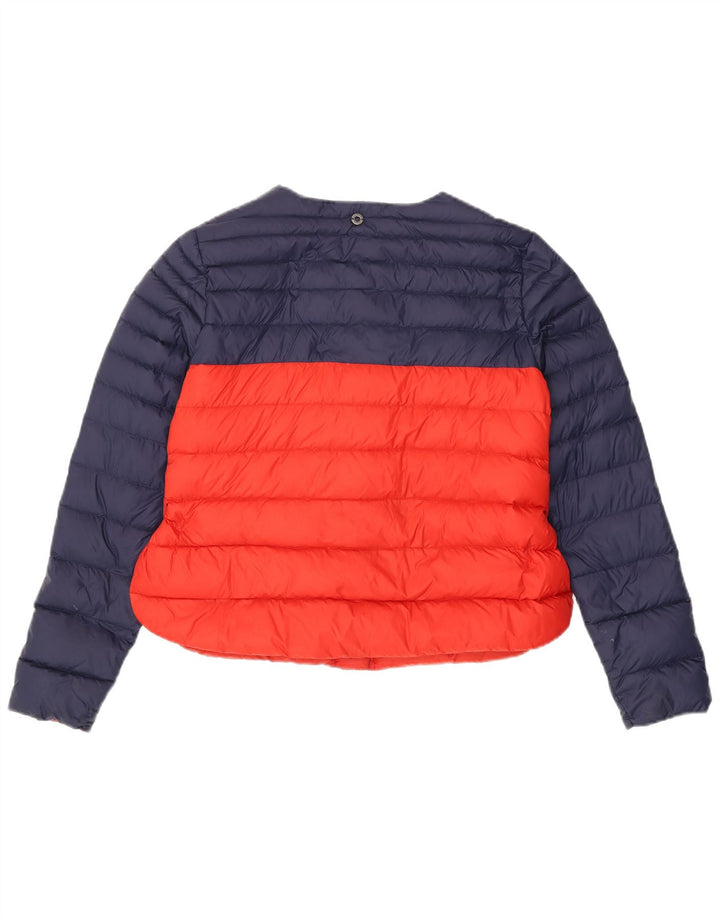 Armani Jeans Chaqueta acolchada para mujer IT 44 Medium Azul marino Colorblock