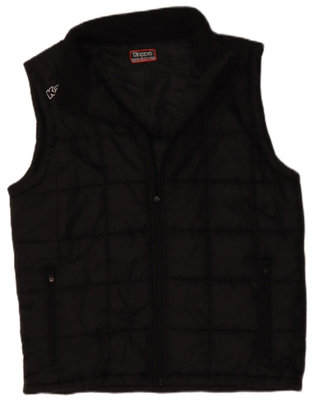 Kappa Mens Padded Gilet UK 40 Large Black Polyester