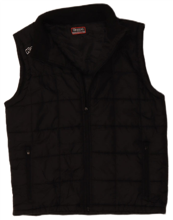 Kappa Mens Padded Gilet UK 40 Large Black Polyester