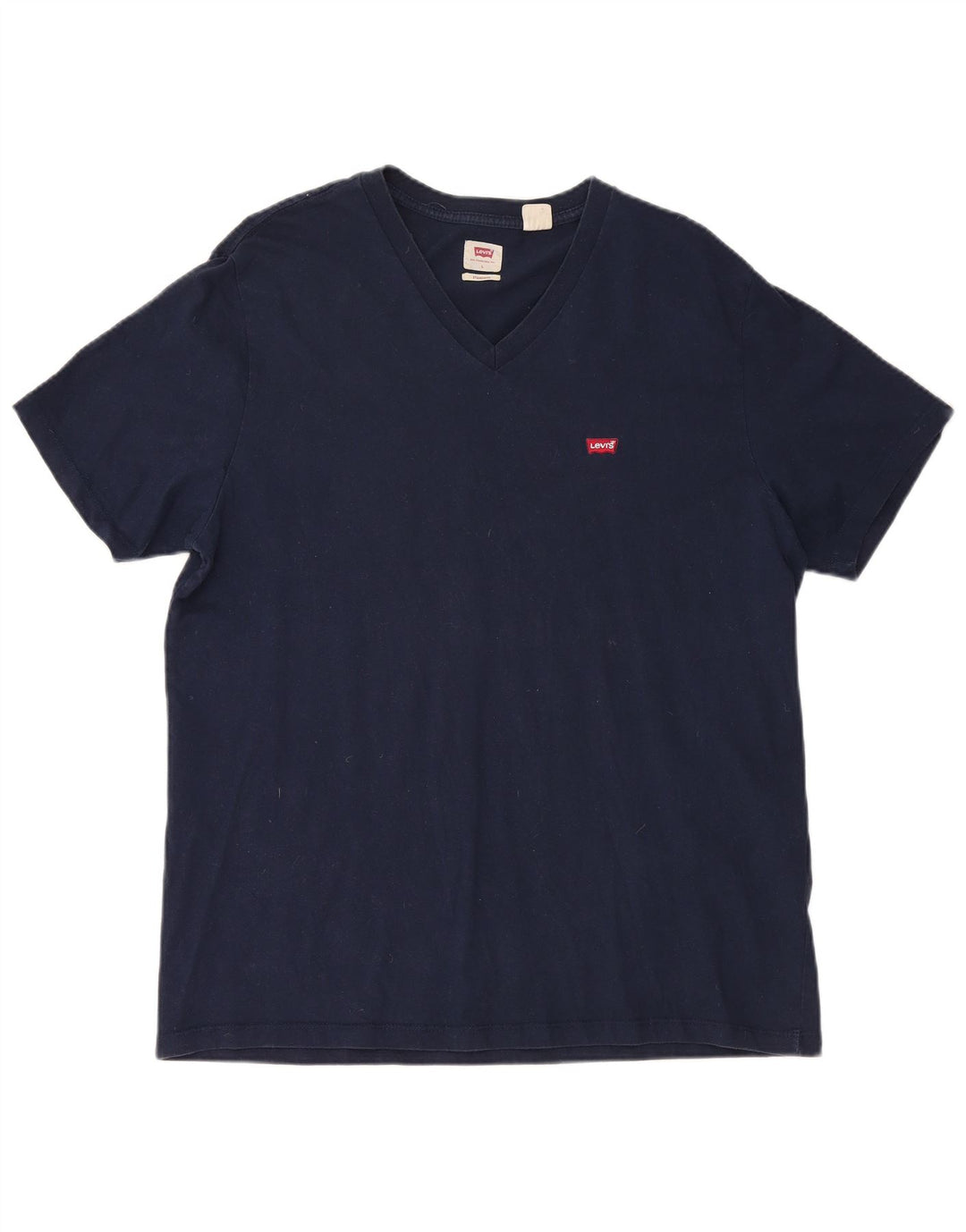 LEVI'S Mens Standard T-Shirt Top Large Navy Blue Cotton Classic